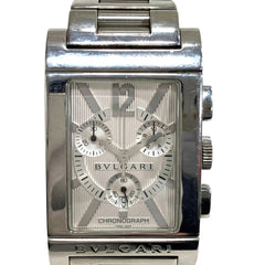 Bulgari BVLGARI Rettangolo watch, total weight 121g, stainless steel, quartz movement, silver dial, RTC49S — Good