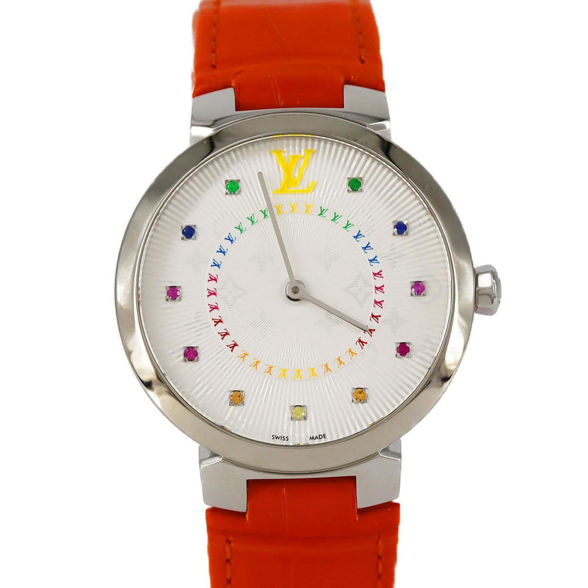 Louis Vuitton Tambour Slim 11P QA159 Stainless Steel Quartz Watch — Very Good