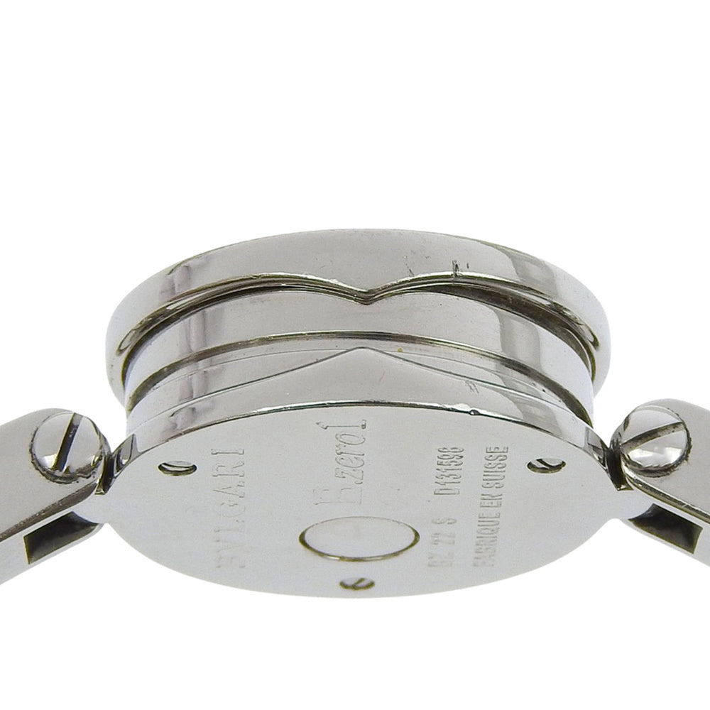 BVLGARI Bzero1 Watch, BZ22SS, Stainless Steel, Quartz Movement, Analog Display, Black Dial, Women's — Good