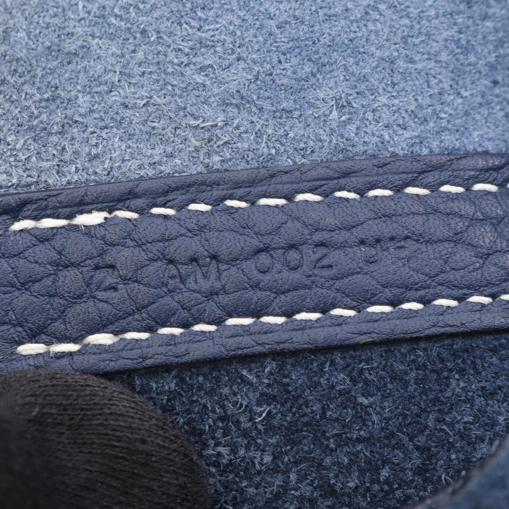 Hermes Hermès Picotin Lock MM handbag, leather, Taurillon Clemence women's, blue, navy