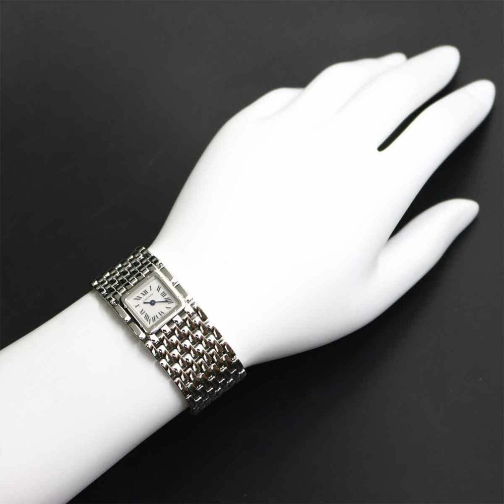 Cartier Panthère Ruban W61001T9 Women's Watch White Shell Quartz — Like New