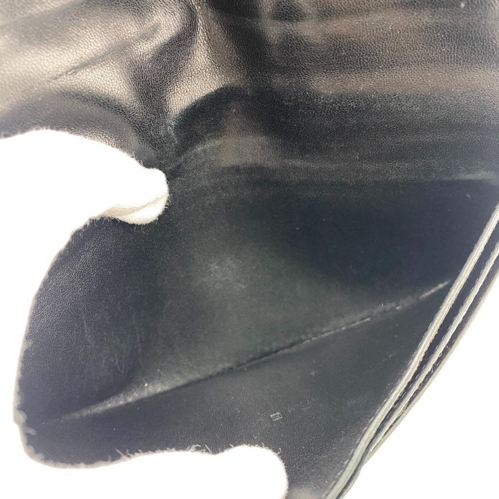 HERMES Dogon Long Wallet Black Men's