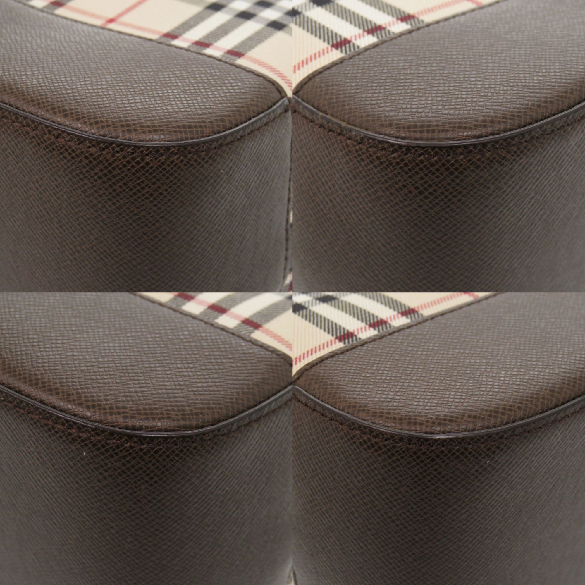 Like new Burberry Nova Check Canvas Beige Handbag 1752 — Like New