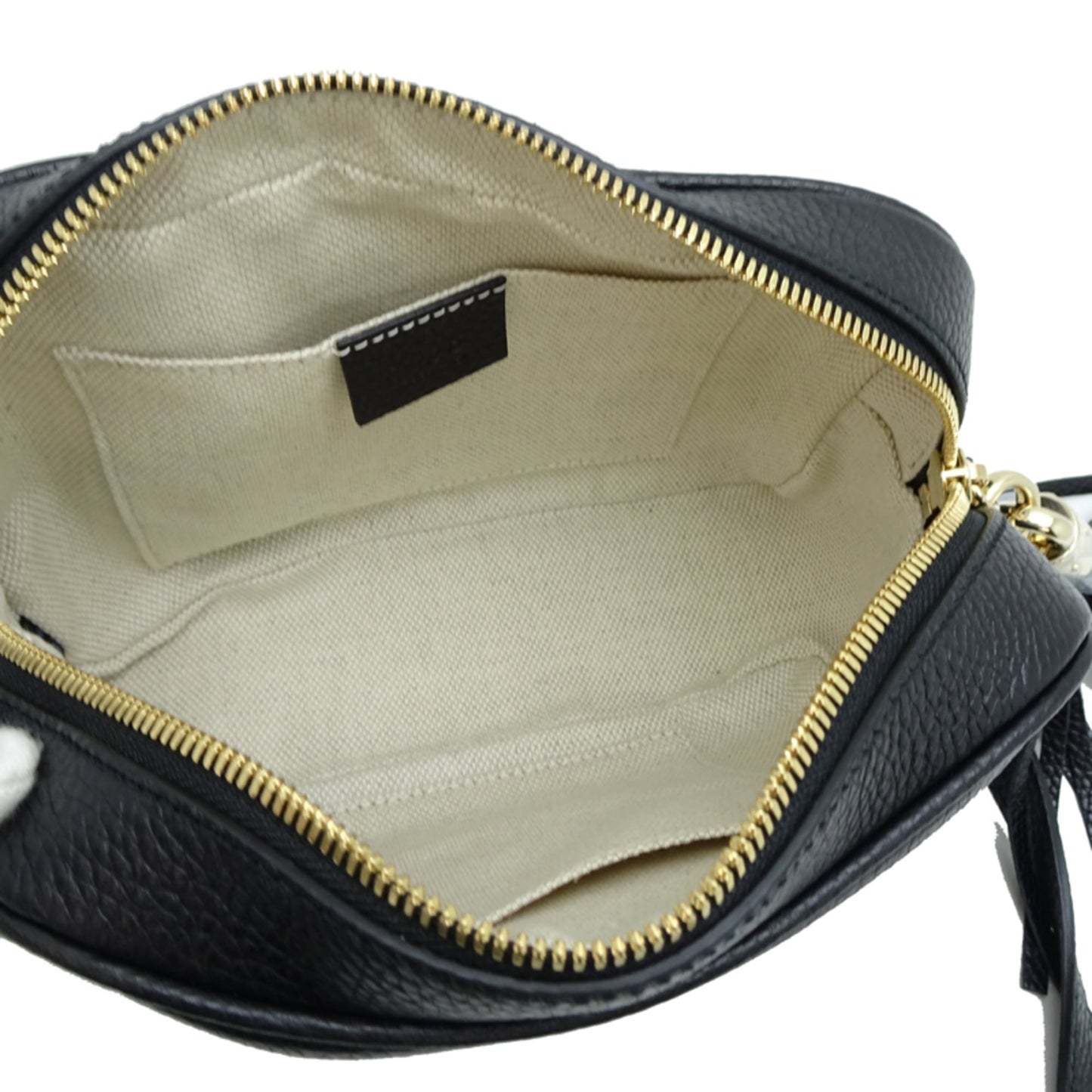 Gucci Soho Small Disco Women's Shoulder Bag 308364 in Black Leather