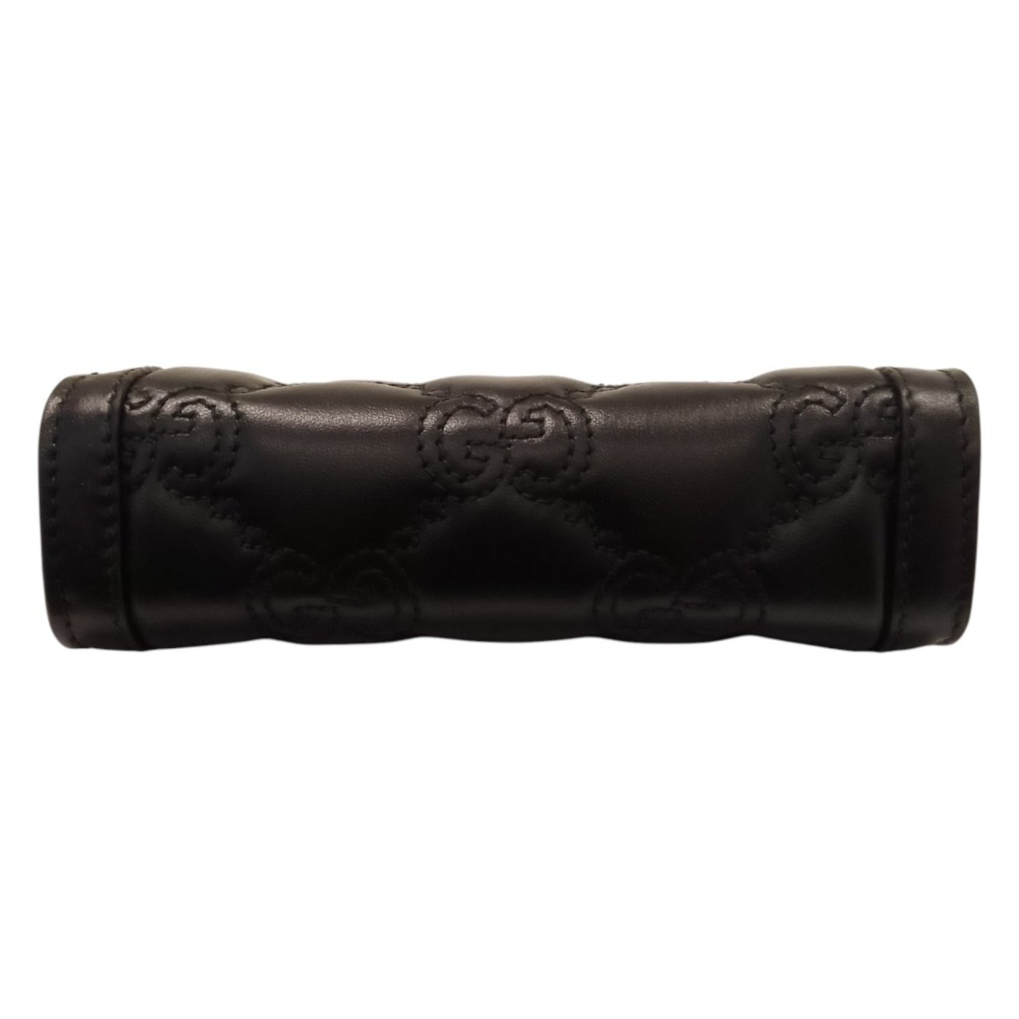 GUCCI GG Matelassé Mini Top Handle Bag Shoulder 723776 Black Women's — Like New