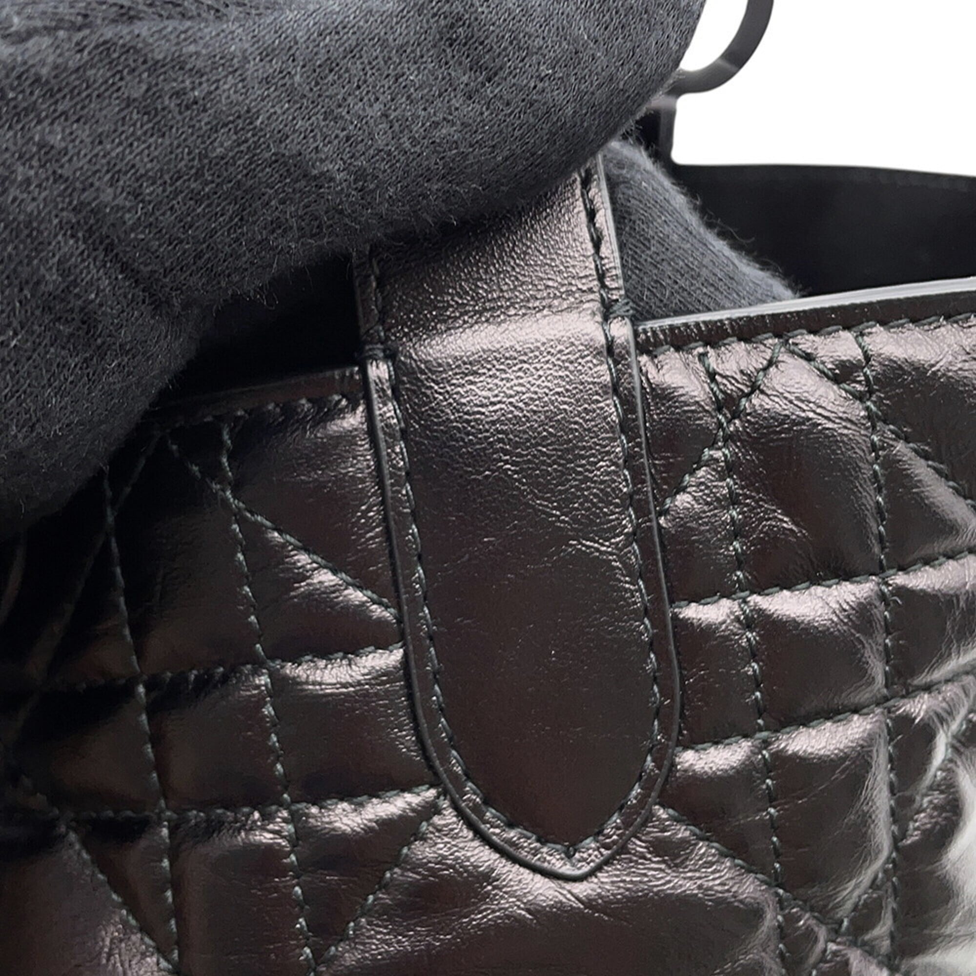 Christian Dior Macro Cannage Toujours Small Handbag M2822OSNW 2-way Black for Women — Like New