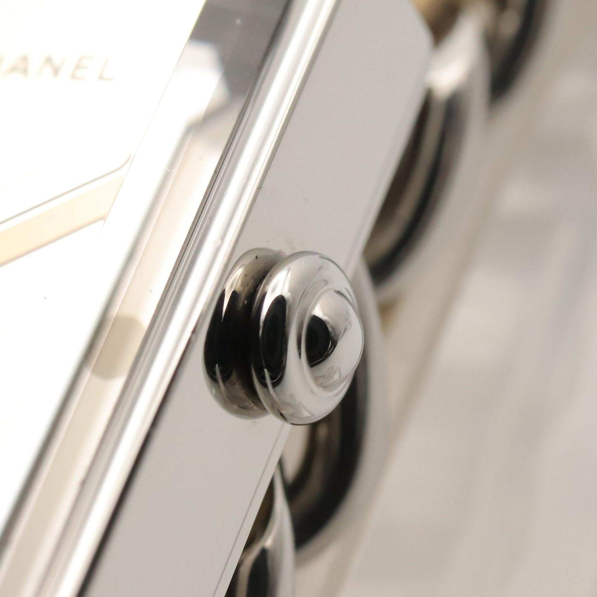 Chanel CHANEL Première Rock Watch, Stainless Steel, Leather Strap, Ladies, Gold Tone, Mirror Finish, H5583 — Very Good
