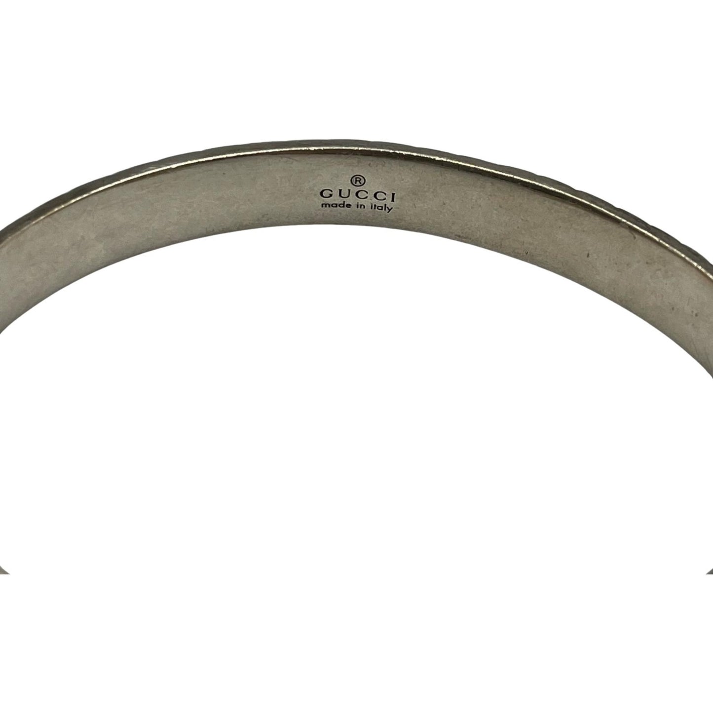 Gucci Interlocking Cat Head/Tiger Head Bangle in Sterling Silver for Men