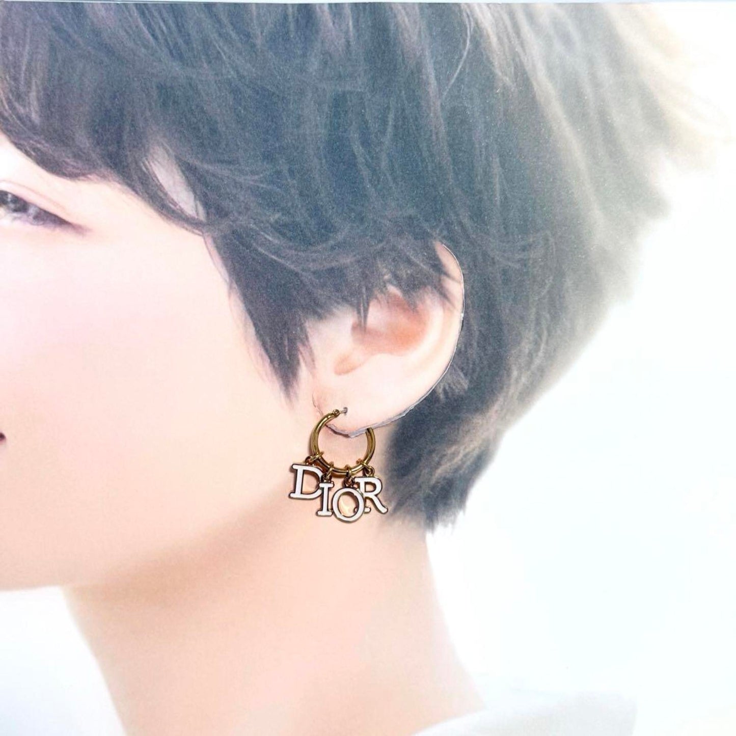 Christian Dior Women's Earrings Hoop DIOR