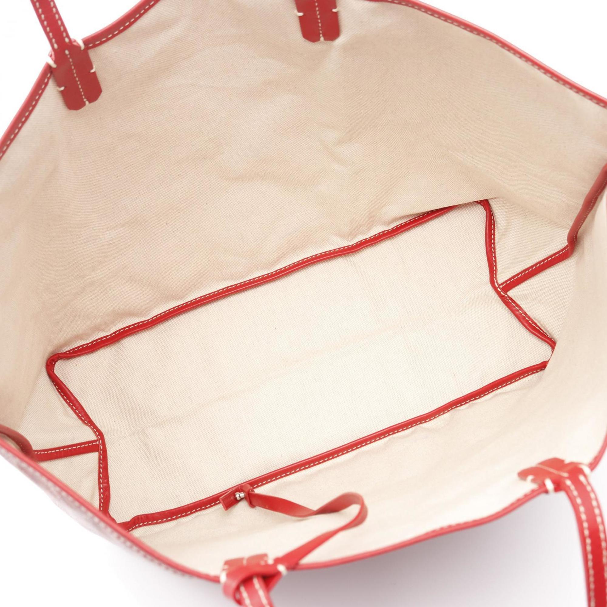 Goyard Saint Louis PM Tote Bag, Coated Canvas and Leather, Women's, Red Multicolor, AMALOUSPM02SUTO20103