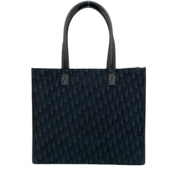 Unused, stored Christian Dior Safari Tote Bag, Oblique Canvas and Leather, Black, 177-5 — Like New