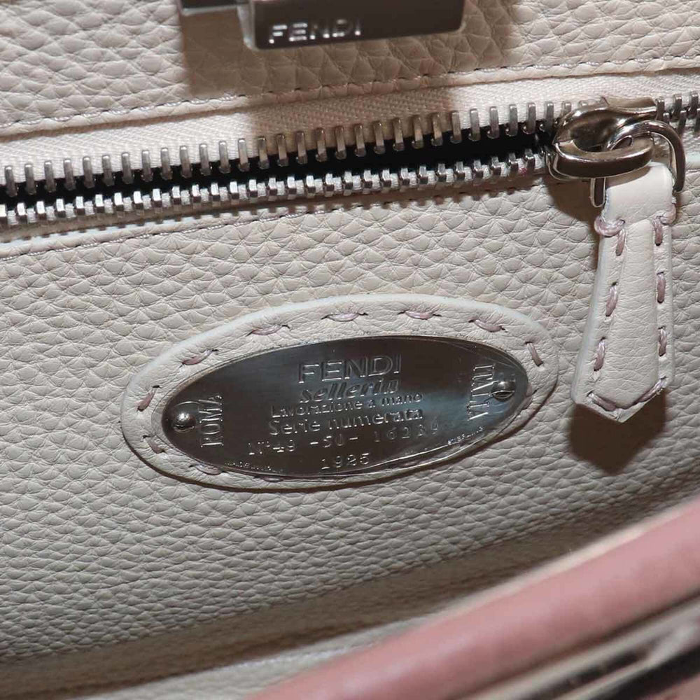 Fendi Selleria Peekaboo Regular 2-way Hand/Shoulder Handbag, Leather, Pink, 8BN290 — New - Store Return