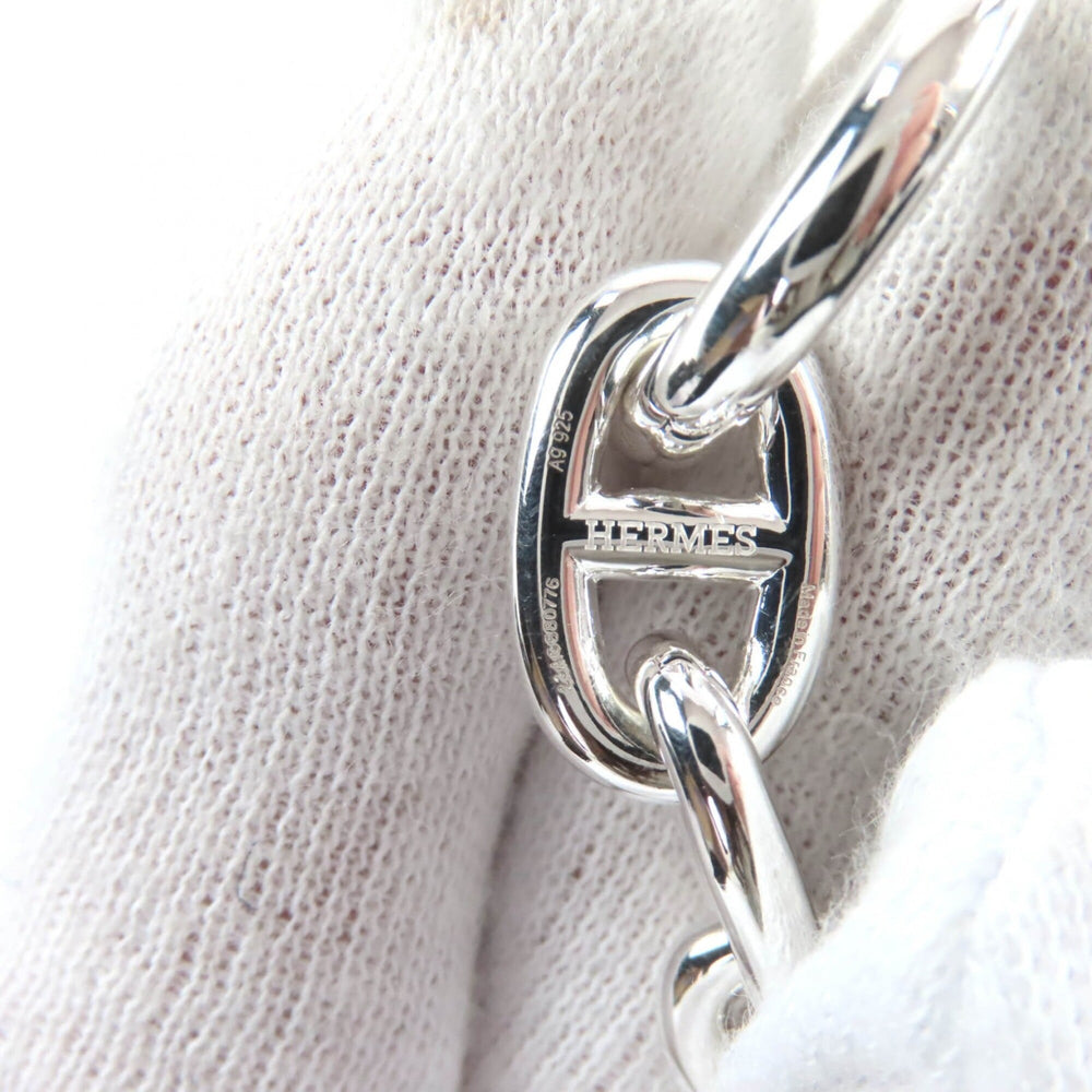 HERMES Chaine d'Ancre MM AG925 Bracelet, 13 links, Silver, Made in France, 2023 model, Weight: 50.05g, Women's — Like New