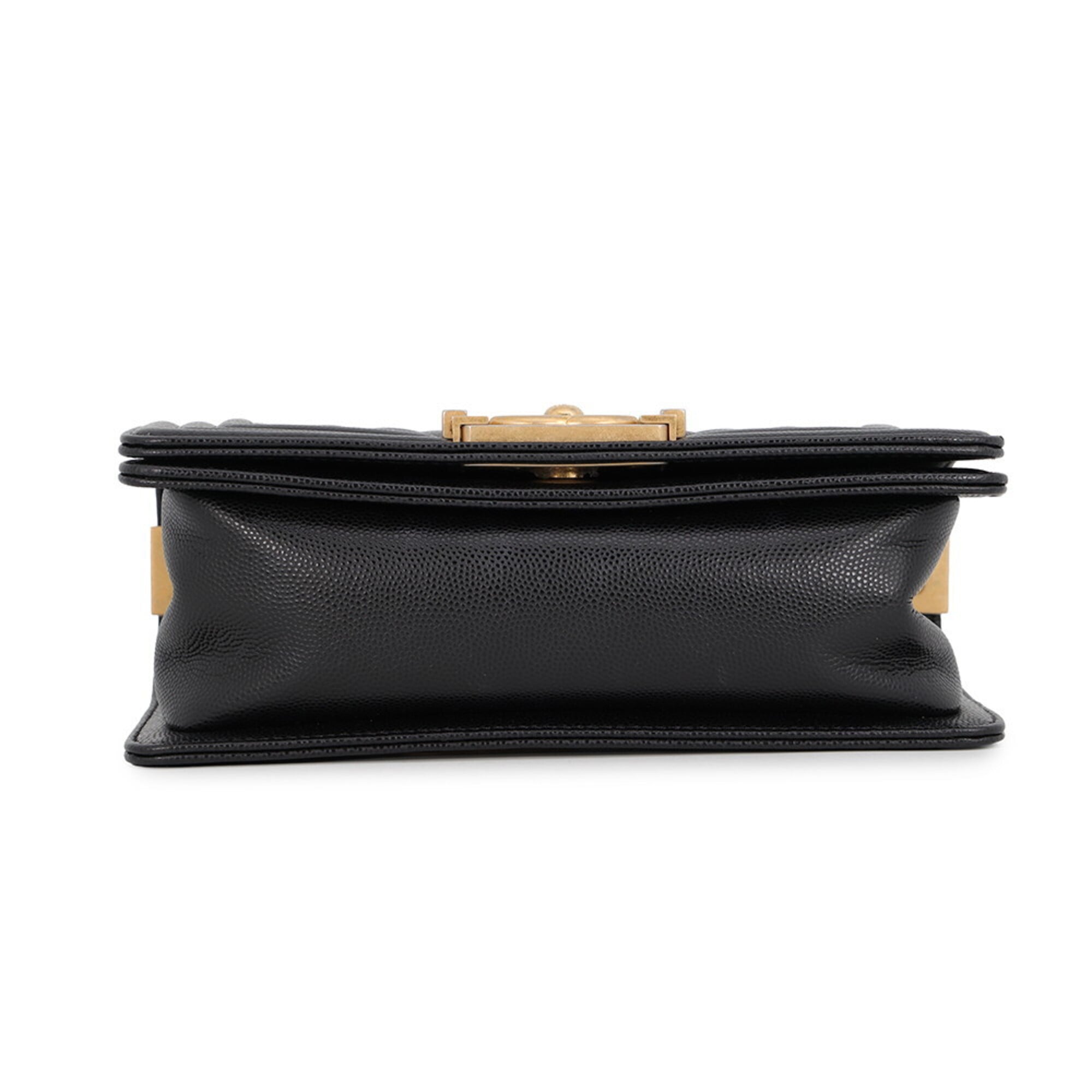 Chanel Chain Shoulder Bag Boy Small Matelassé Coco Mark A67085 BOY CHANEL Handbag Black Women's — Like New