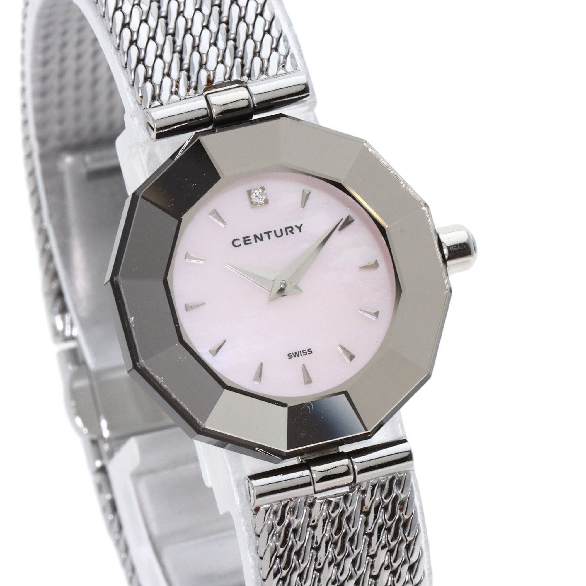 Century Primetime Watch Stainless Steel SS Ladies CENTURY — Very Good