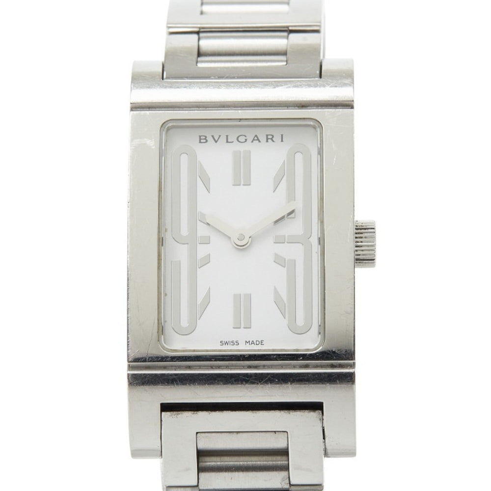 Bulgari Rettangolo Watch RT39S Quartz White Dial Stainless Steel Women's BVLGARI — Good