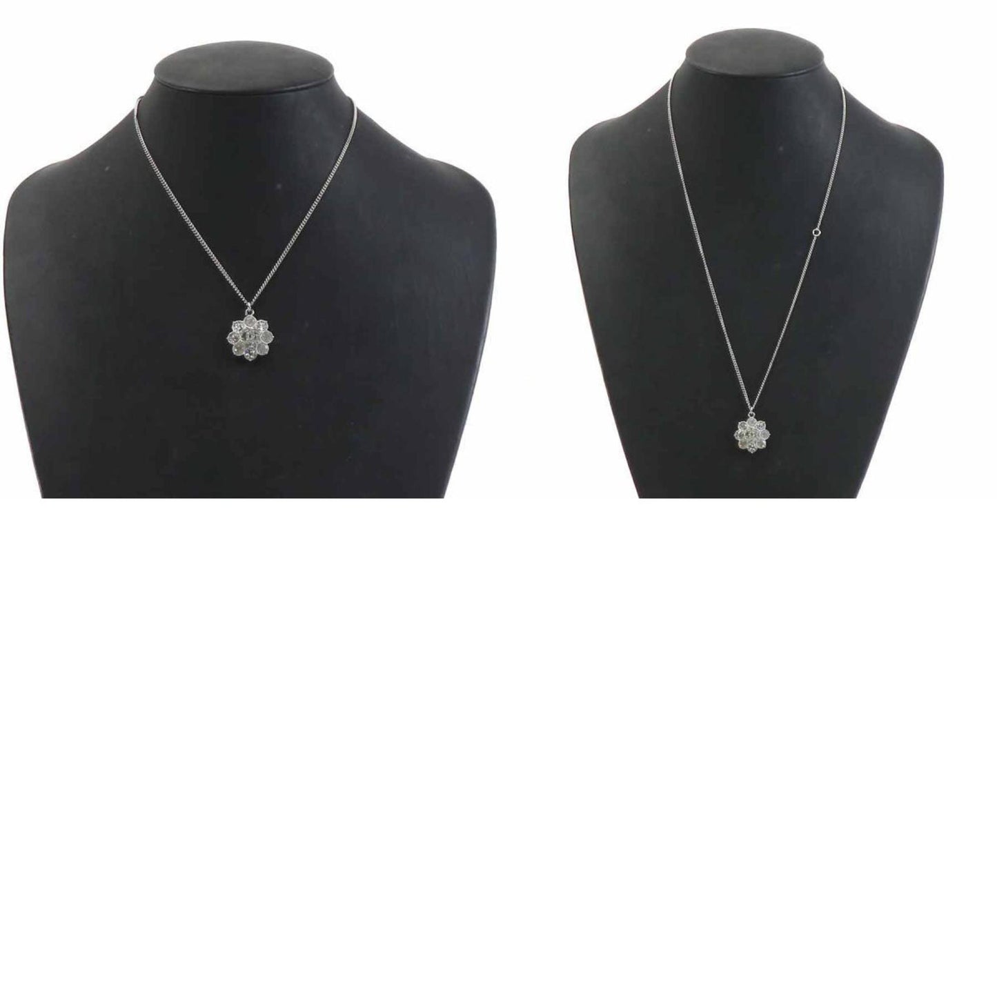 CHANEL Necklace Metal Silver Women's h31180j