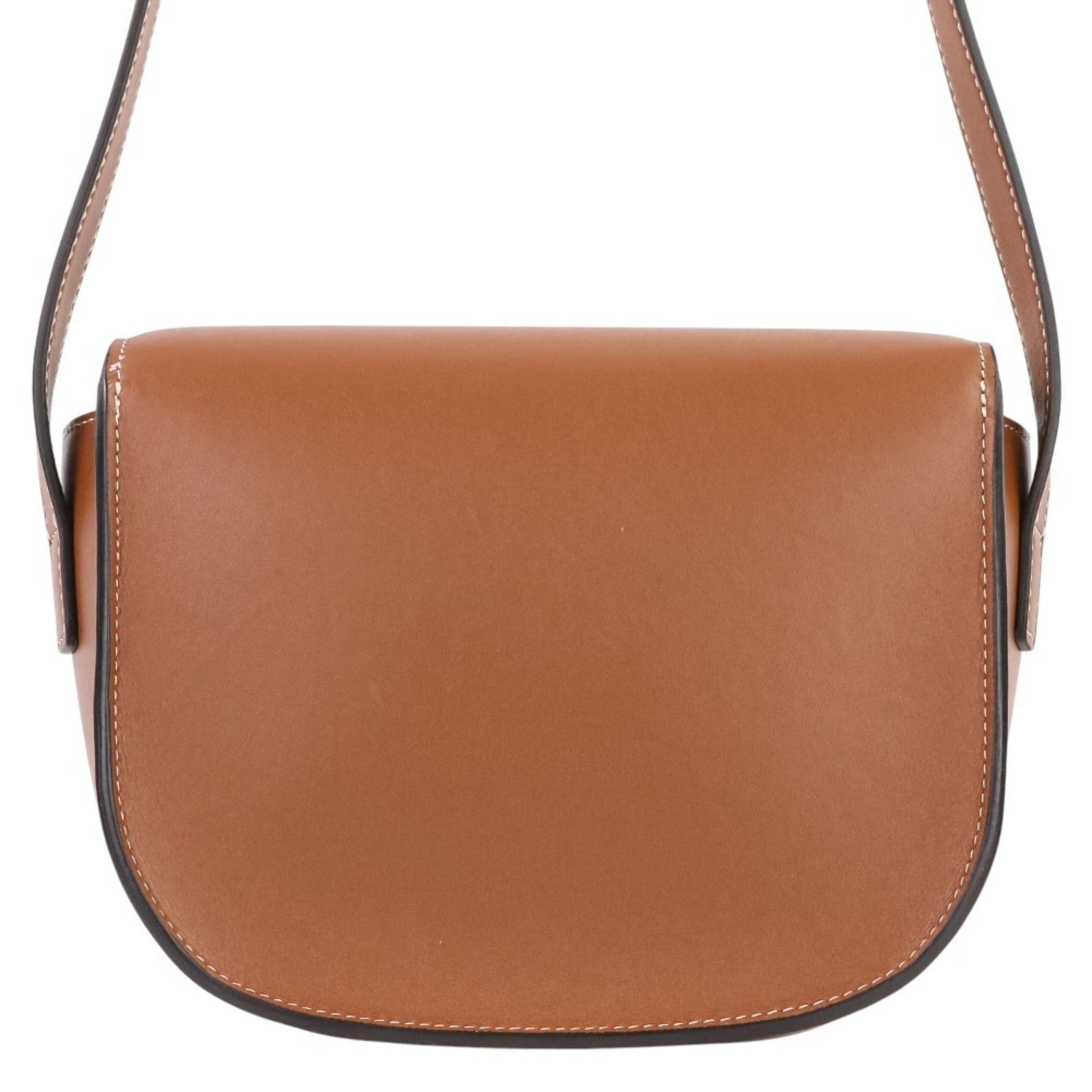 CELINE Folco Cuir Triomphe Shoulder Bag, Brown, Women's, Luxs, Pre-owned Brands — Like New