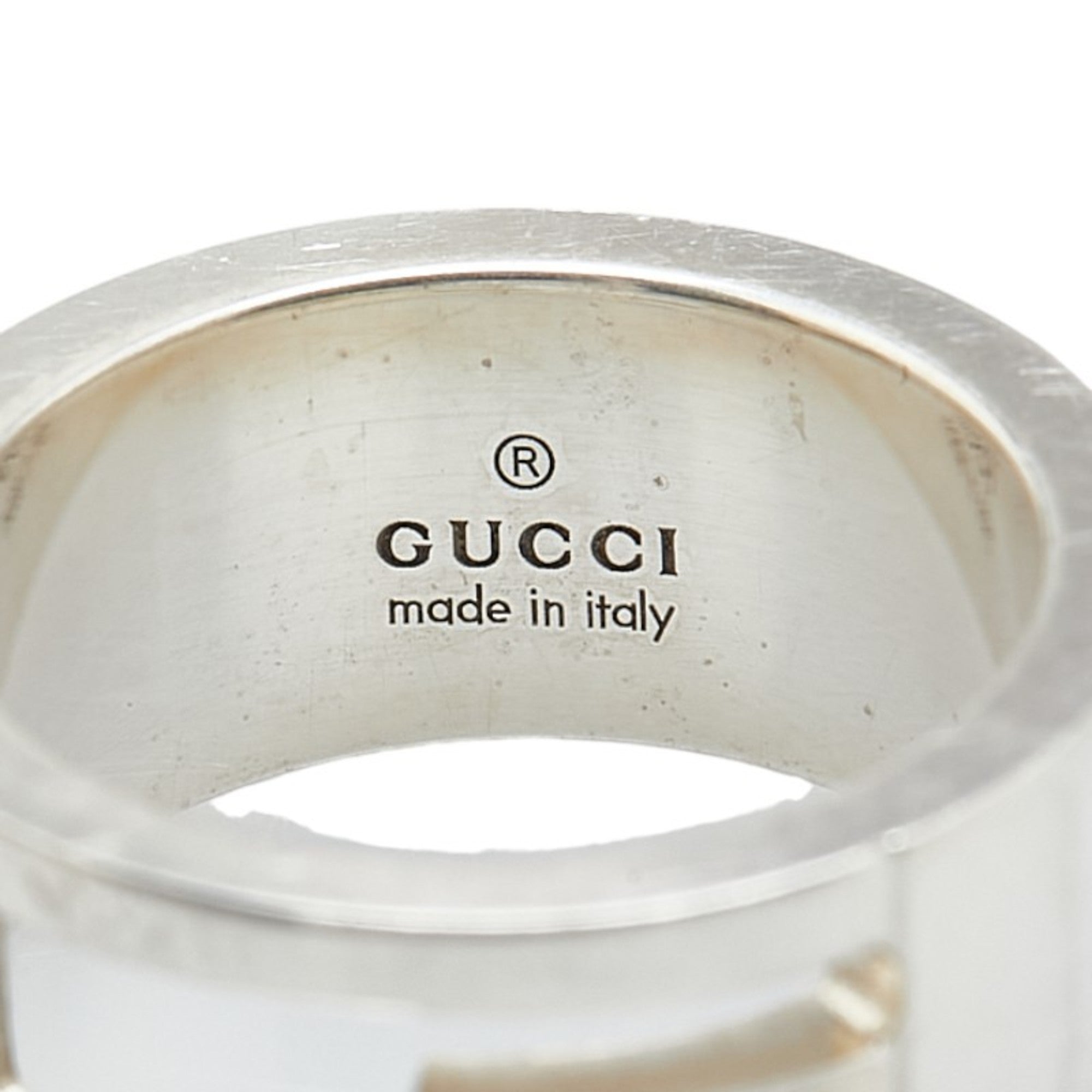 Gucci Cutout G Ring #7 SV925 Silver Women's GUCCI