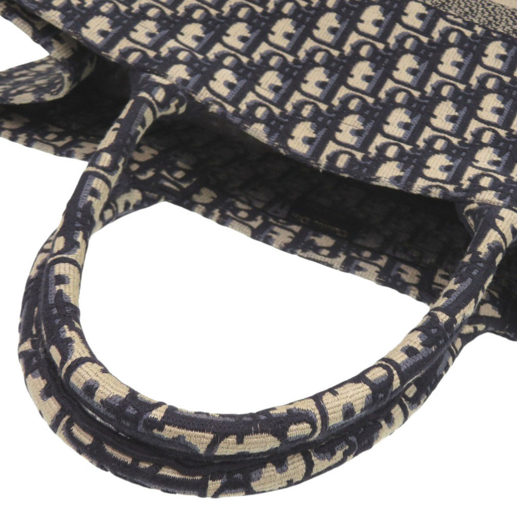 Christian Dior Book Tote Large Oblique M1286ZRITX Canvas Navy Bag 0095