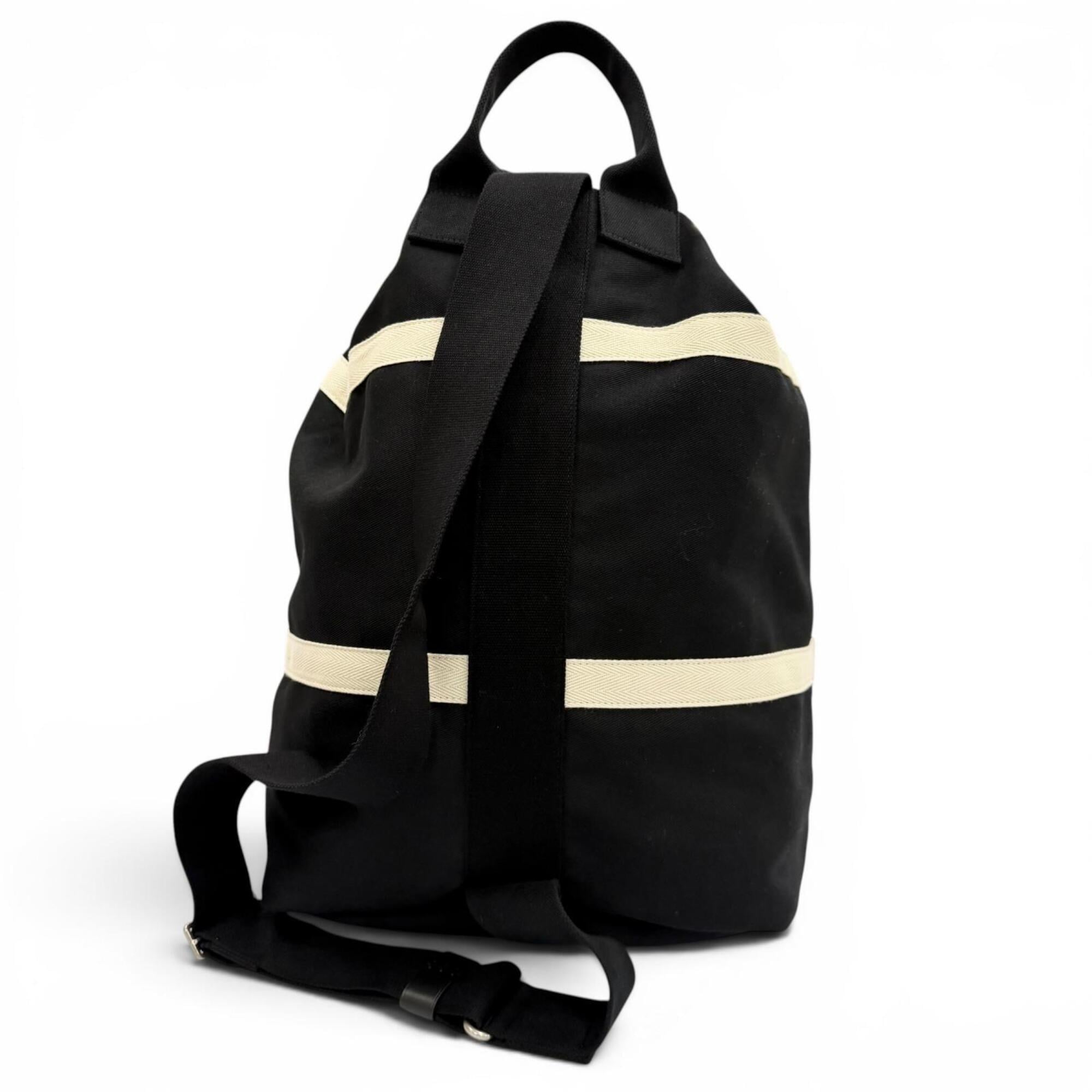 Yves Saint Laurent SAINT LAURENT PARIS 734682 Canvas Leather Rive Gauche Sling Bag with Pouch, One-Shoulder Bag, Black, Made in Italy, Men's, Dust — Like New