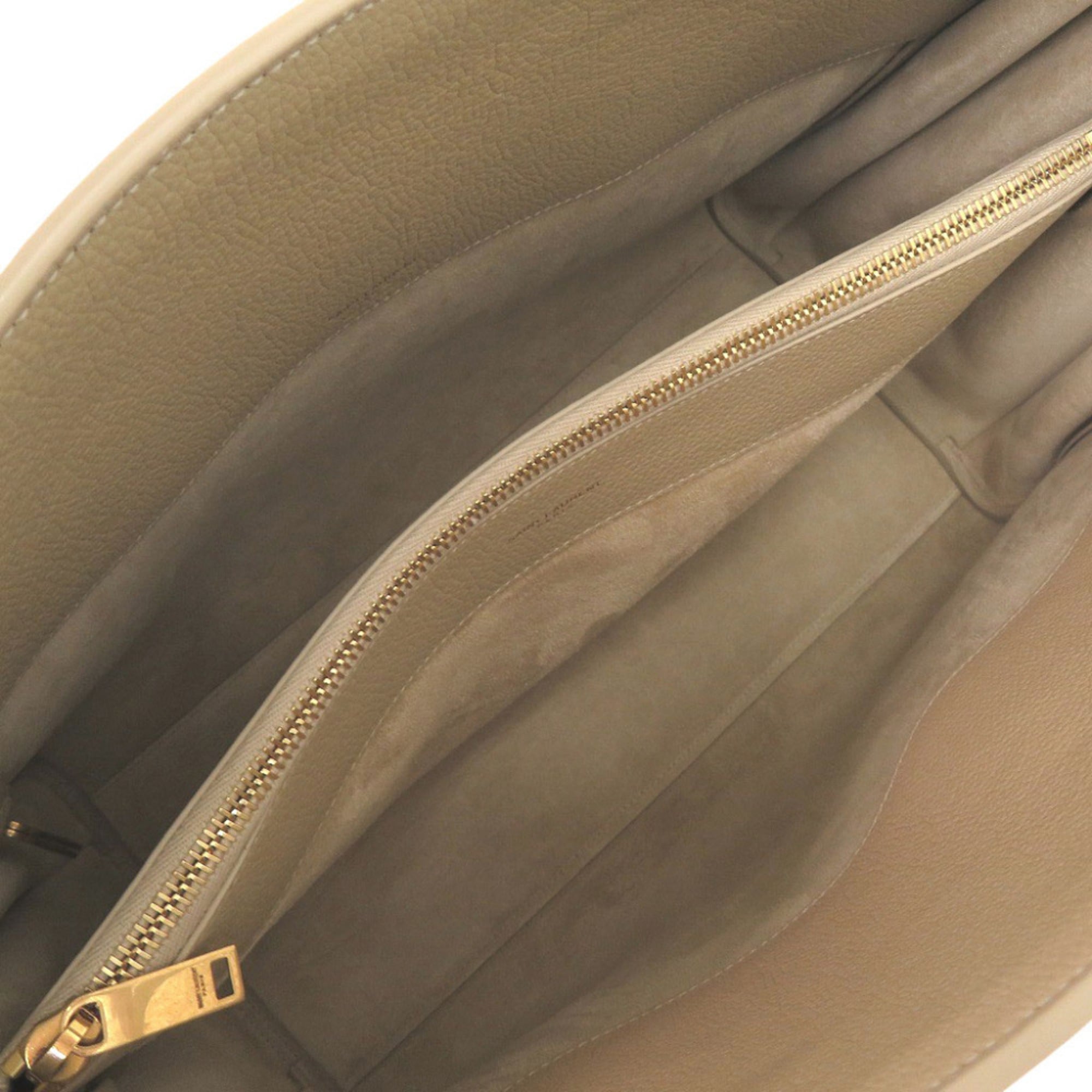 Yves Saint Laurent Saint Laurent Paris Sac de Jour Medium Leather Beige 2-Way Handbag Shoulder Bag Tote 0153 SAINT LAURENT PARIS — Like New