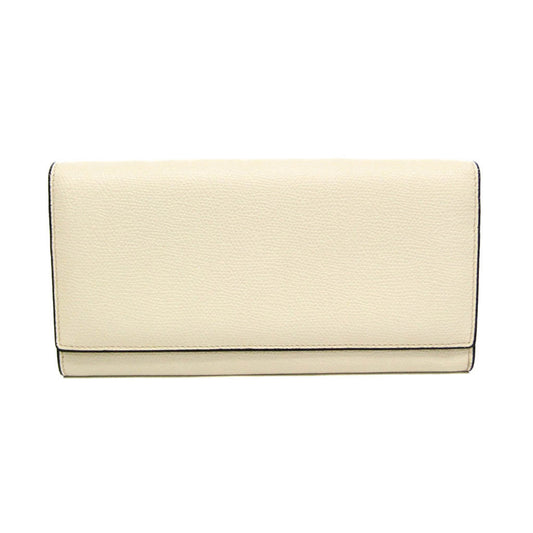 Valextra Removable 12 Card Holder V9L15 Men,Women Leather Long Wallet (bi-fold) Off-white