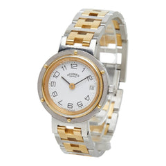 Hermes Clipper Watch CL4.220 Quartz White Dial Stainless Steel Women's HERMES — Good