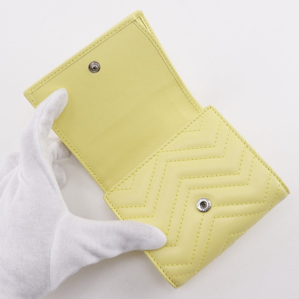 Gucci GG Marmont Wallet, Bi-fold Wallet 598629, Leather, Made in Italy, Snap Button, Women's