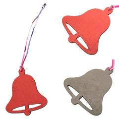 Hermes Petit H Bell Bag Charm, Bell, Taupe x Red — New - Store Return