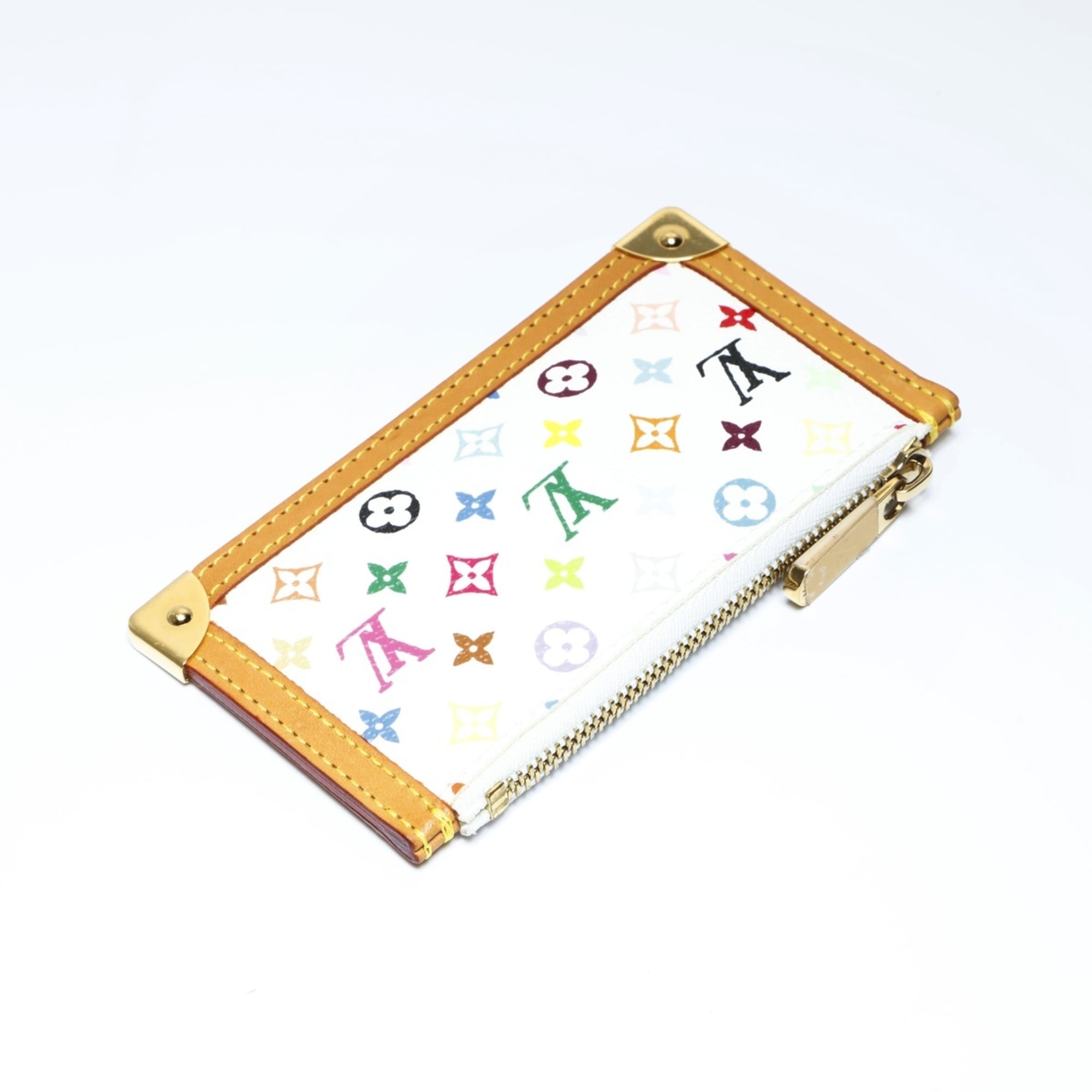 Louis Vuitton 2004 Multicolor Pochette Cle Wallet/Coin Case,