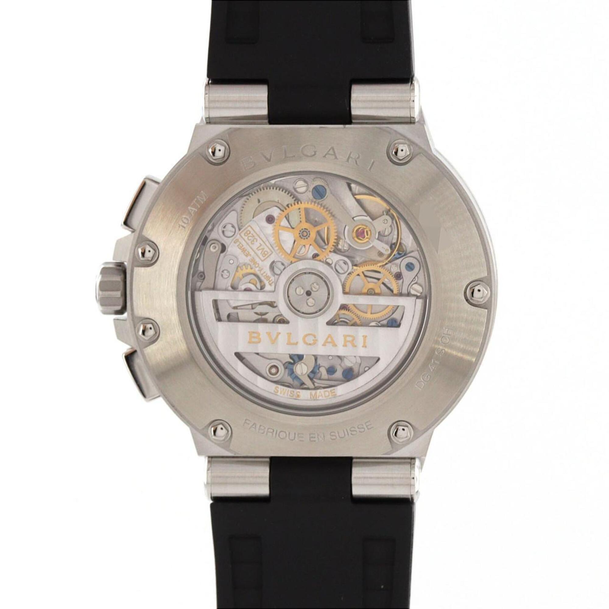 Bulgari Diagono Velocissimo DG41SCH Stainless Steel Automatic Watch — Very Good