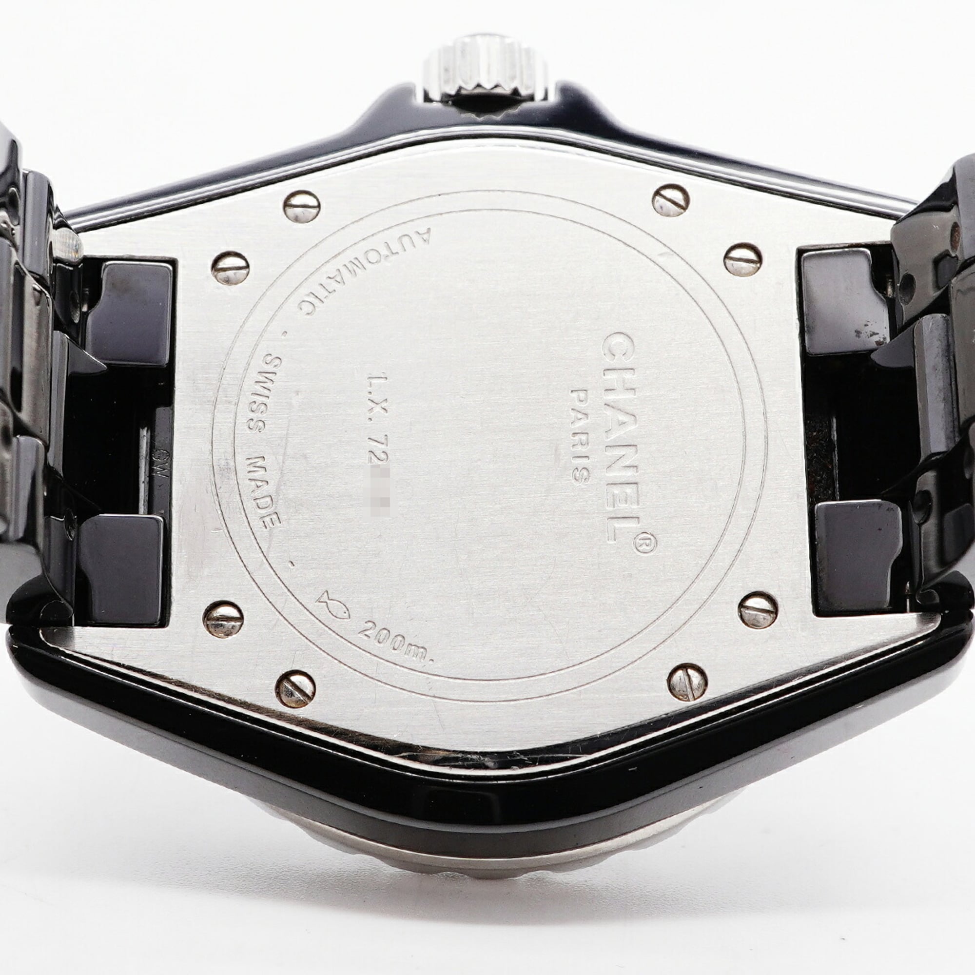 Chanel J12 Diamond Bezel H1174 Black Dial Men's Watch — Good