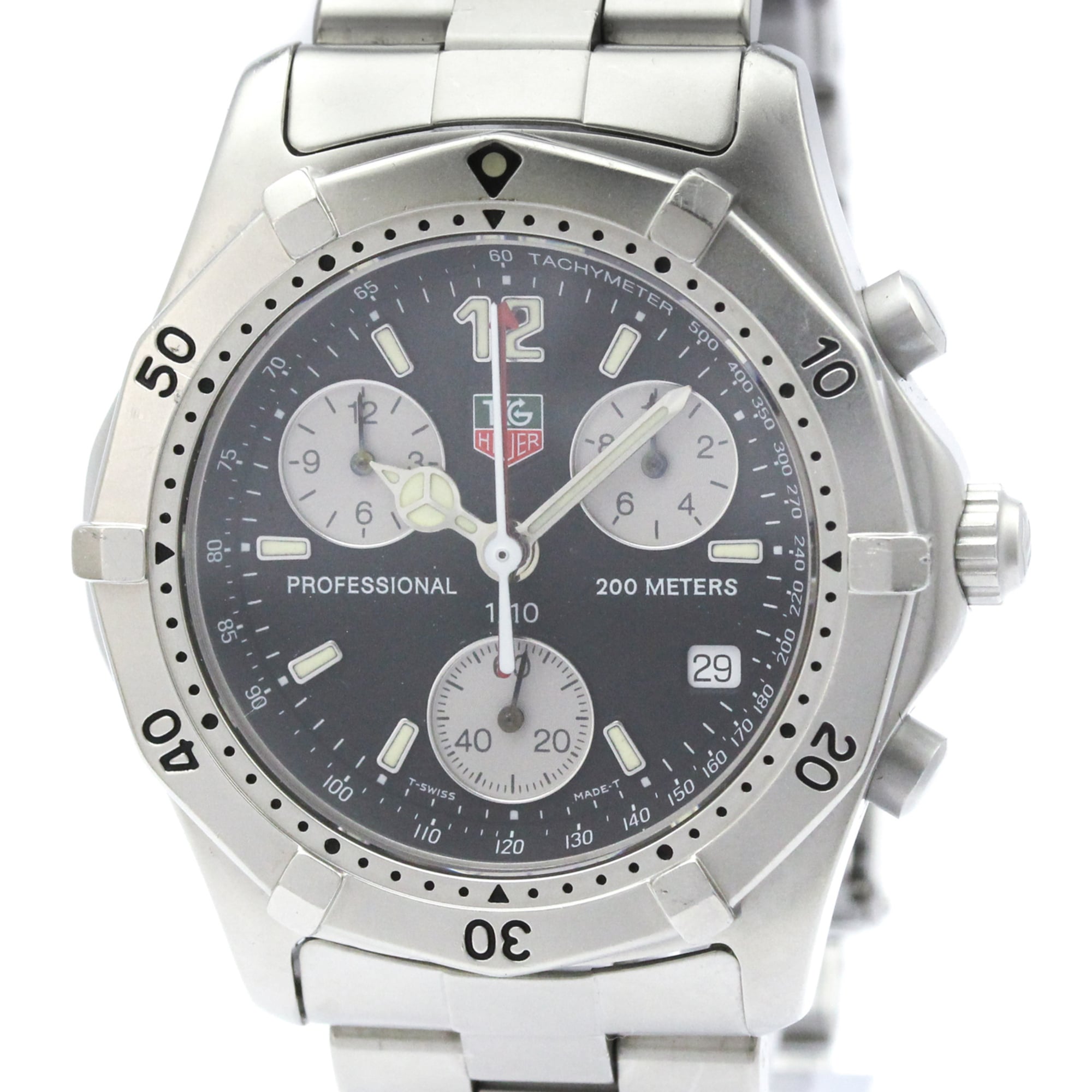 TAG HEUER 2000 Classic Professional Chronograph Watch CK1110 — Good
