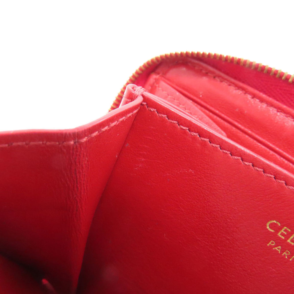 Celine C metal wallet/coin case leather women's
