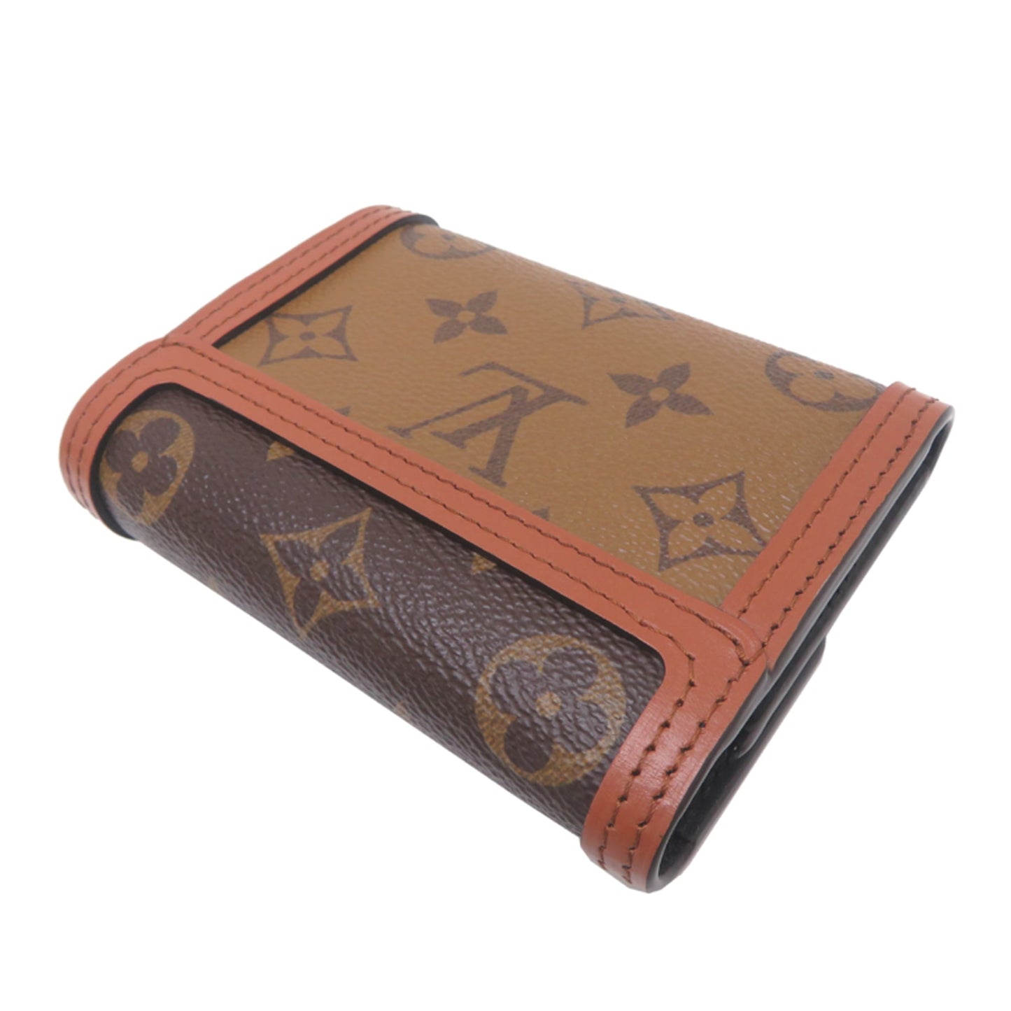 Louis Vuitton Portefeuille Dauphine Compact Women's Tri-fold Wallet M68725 Monogram Reverse Brown