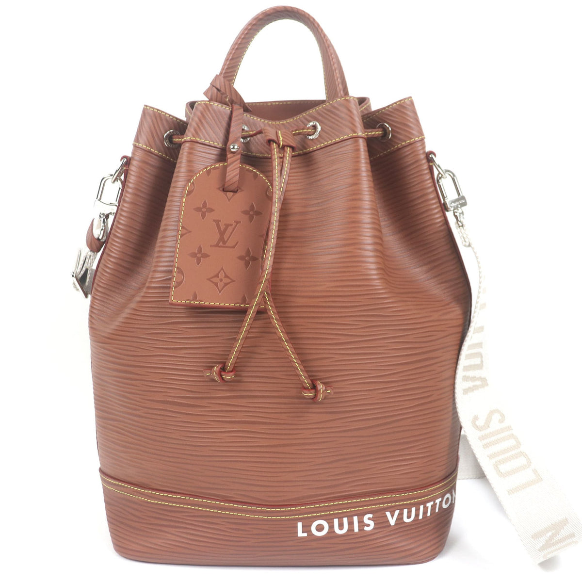 LOUIS VUITTON M23117 Maxi Noe Sling Epi XL 2-Way Leather Shoulder Bag/Handbag Brown Made in France Men's — Like New
