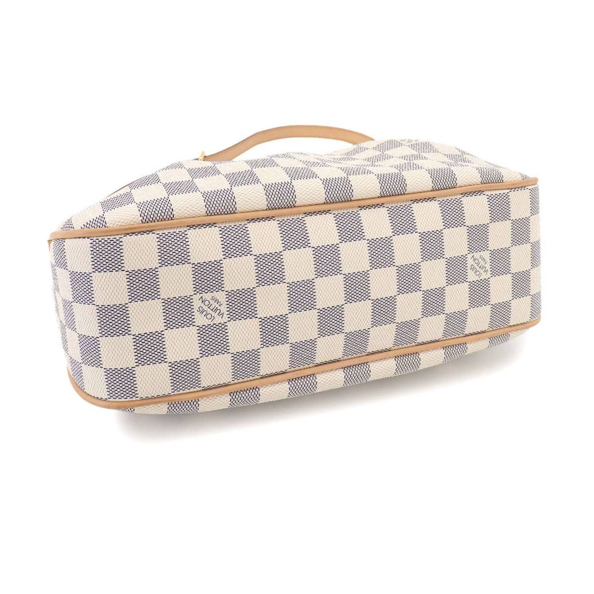 Louis Vuitton Siracusa PM Damier Azur Shoulder Handbag N41113 Gold Hardware — Like New