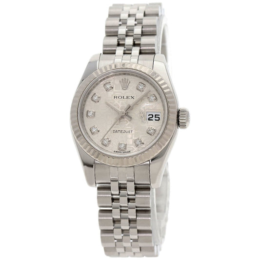 Rolex 179174G Datejust 10-Piece Diamond Watch in Stainless Steel/SS/18K White Gold for Women