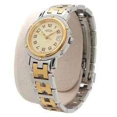 Hermes CL4 220 Women's Watch, Date, Ivory, Quartz Watch — Very Good