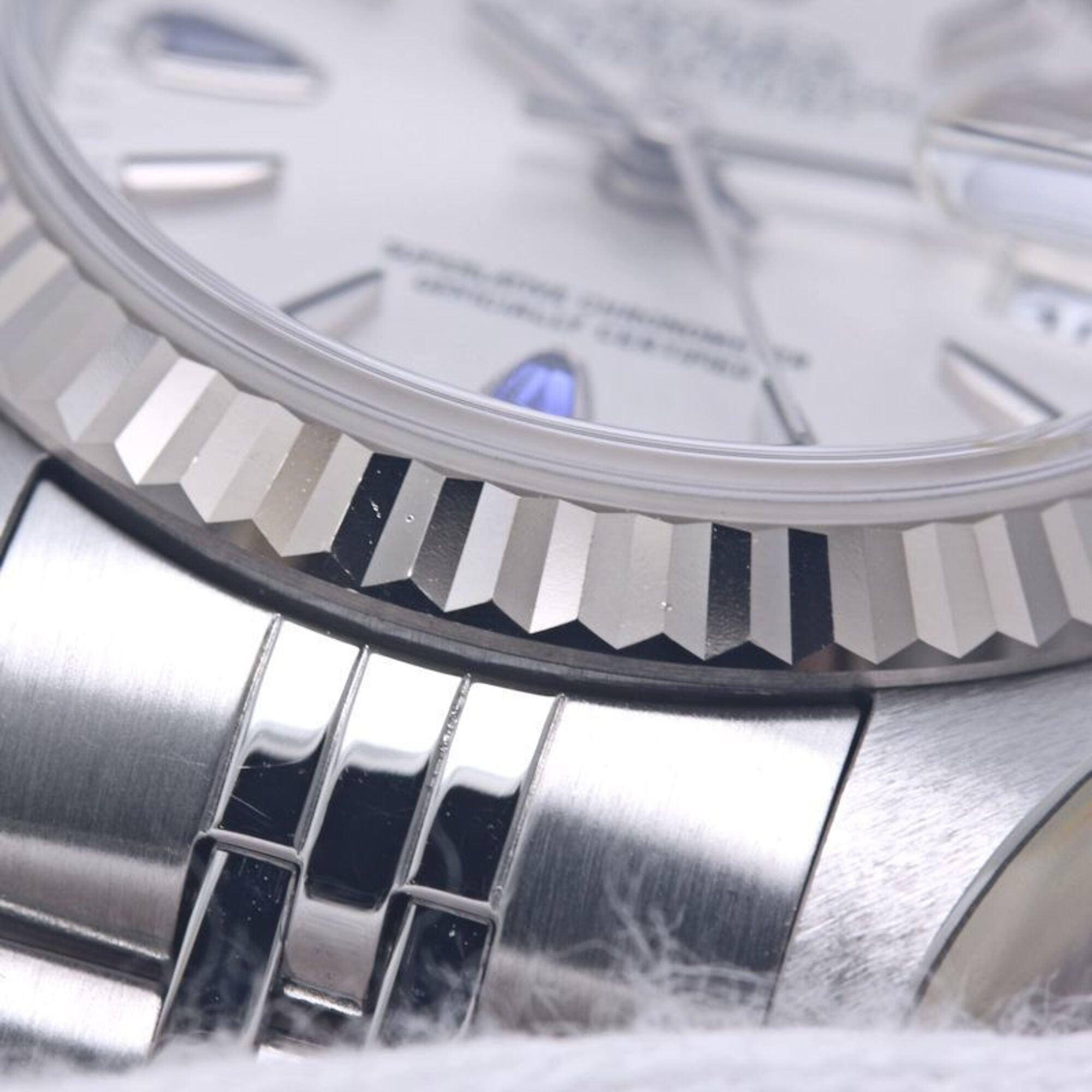 ROLEX Datejust Sapphire 2P 79174 Women's Watch 18K White Gold x Stainless Steel 40301 — Like New