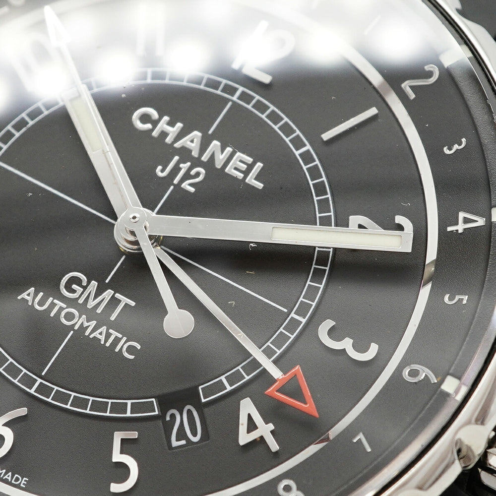 Chanel J12 GMT Matte Black H3101 Dial Men's Watch — Good