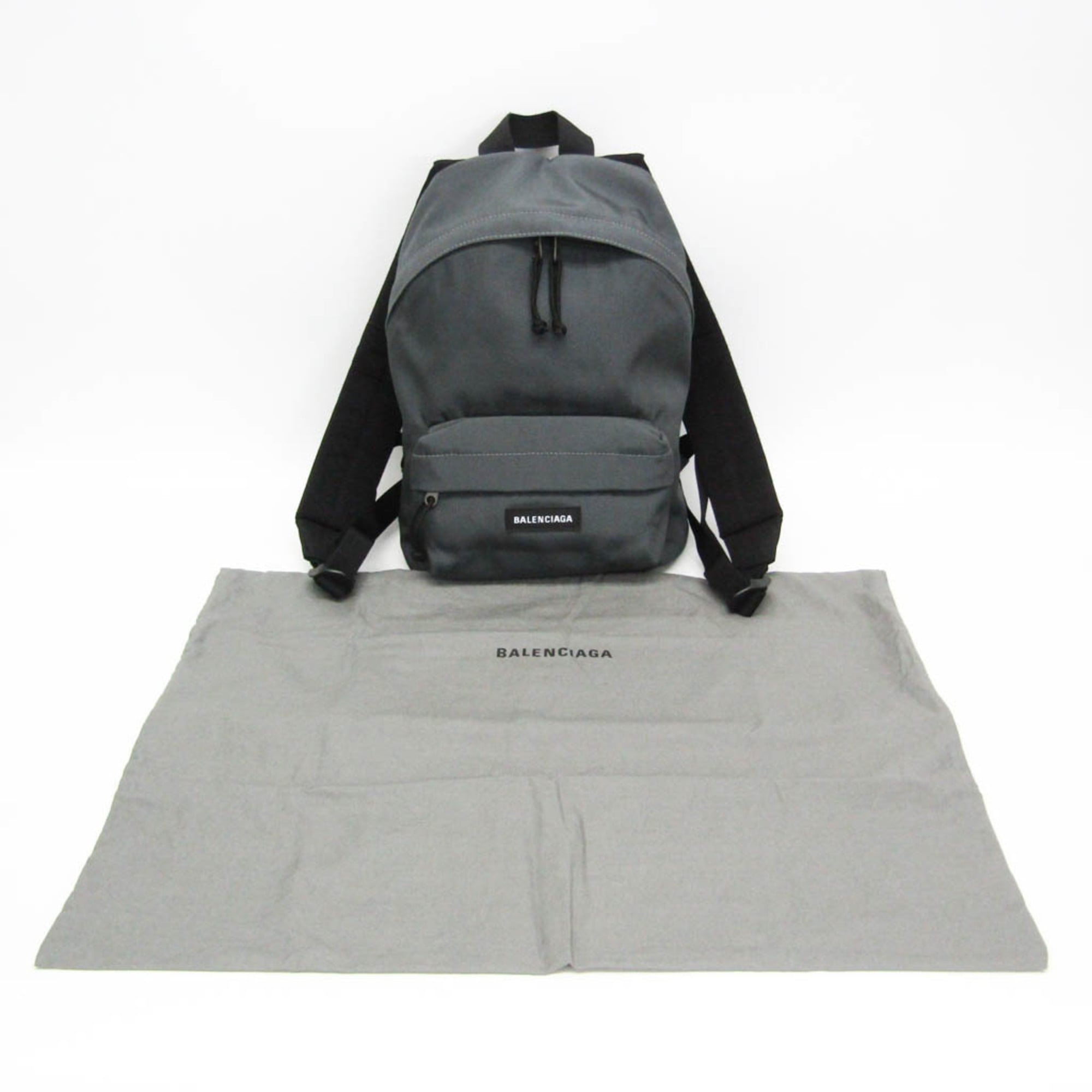 Balenciaga Explorer Backpack S 558163 Men,Women Nylon Backpack Black,Gray — Like New