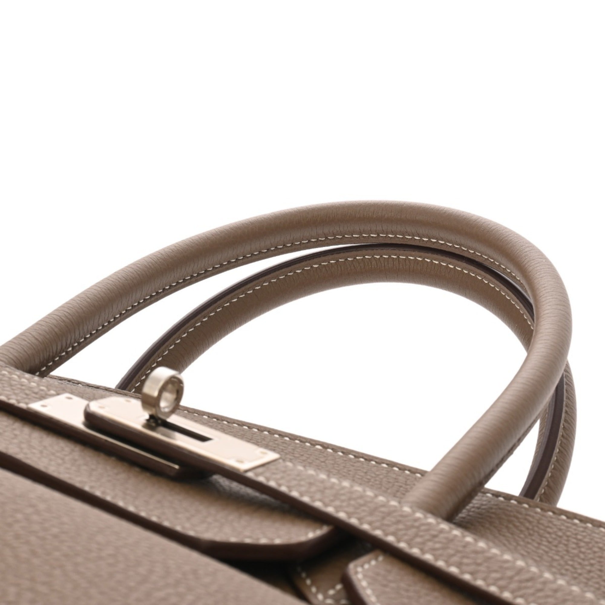 HERMES Birkin 40 Etoupe Z Stamp (circa 2021) Unisex Togo Handbag