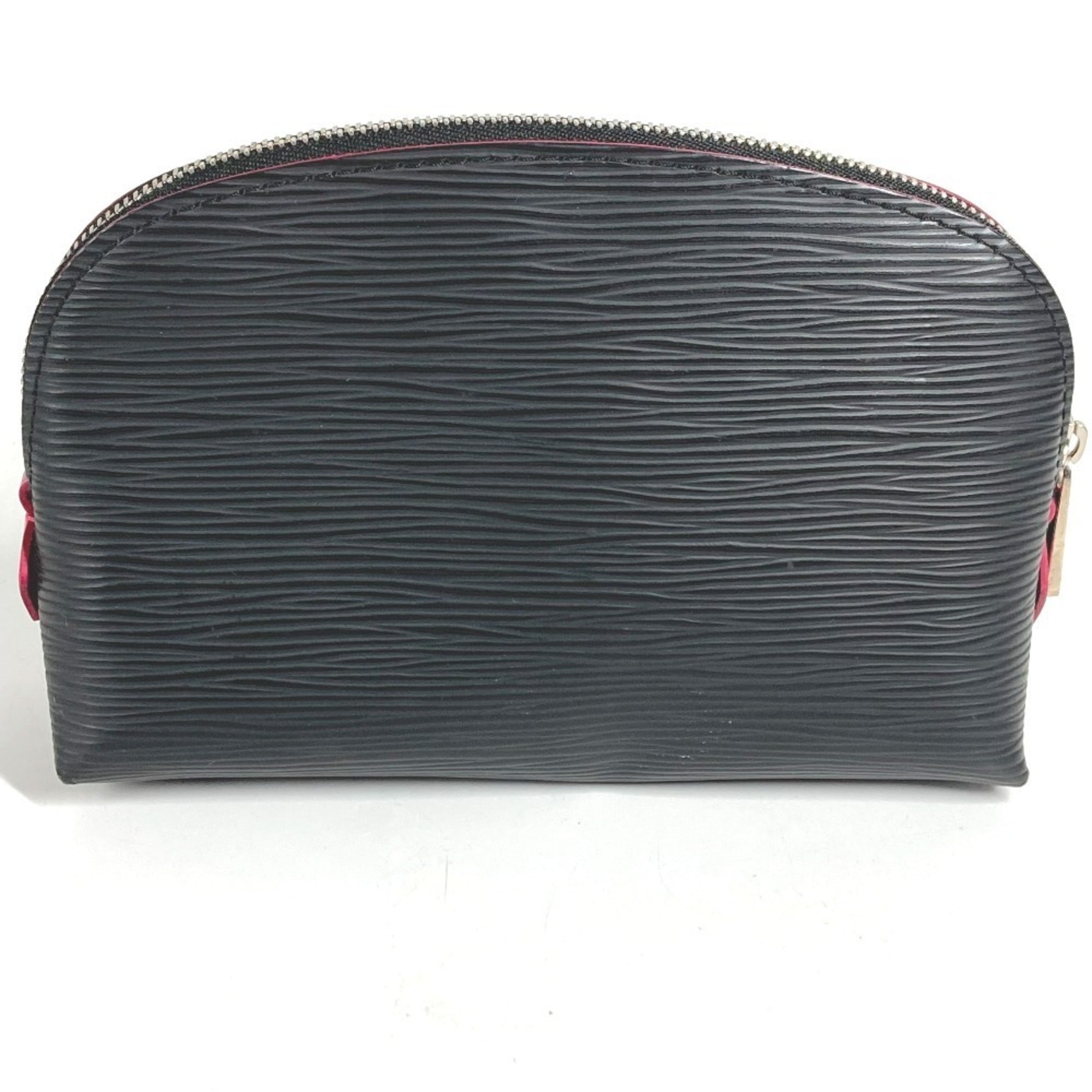 LOUIS VUITTON M67185 Epi Two-Tone Pochette Cosmetic Pouch/Makeup Pouch/Multi-Pouch/Cosmetic Pouch/Epi Leather/Men's/Women's/Noir/Black — Like New