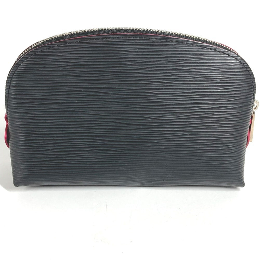 LOUIS VUITTON M67185 Epi Two-Tone Pochette Cosmetic Pouch/Makeup Pouch/Multi-Pouch/Cosmetic Pouch/Epi Leather/Men's/Women's/Noir/Black — Like New