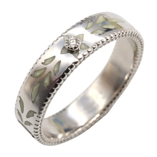 Gucci Icon Ring, 18K White Gold with Diamonds, Silver, for Men and Women