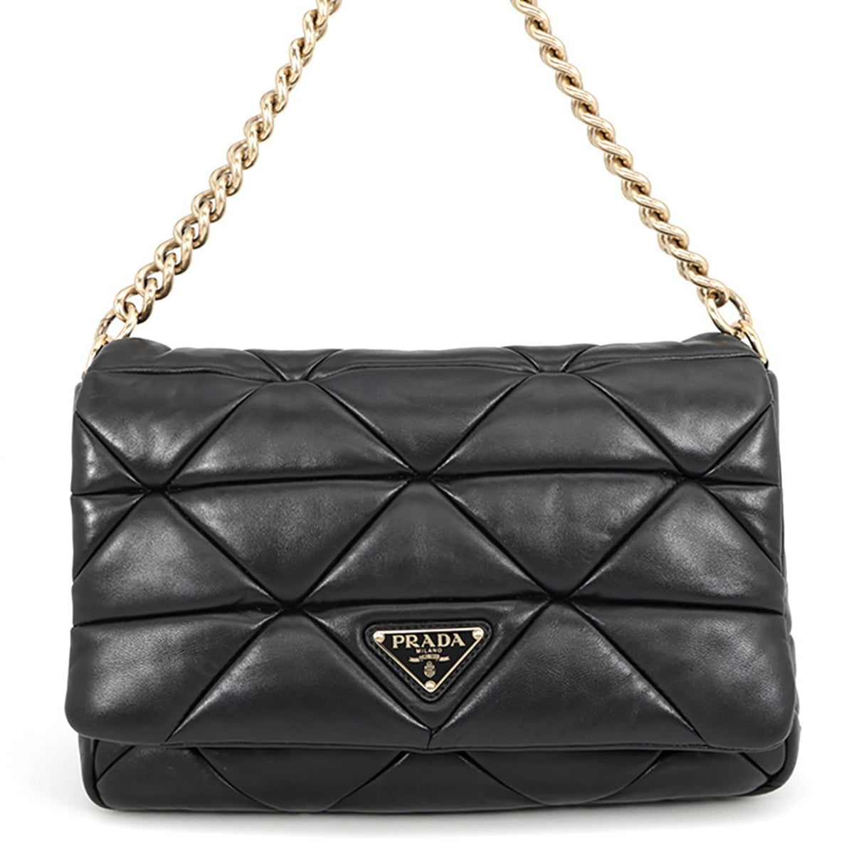 Prada Handbag System Patchwork Leather 1BD291 PRADA Black — Like New