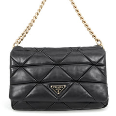 Prada Handbag System Patchwork Leather 1BD291 PRADA Black — Like New