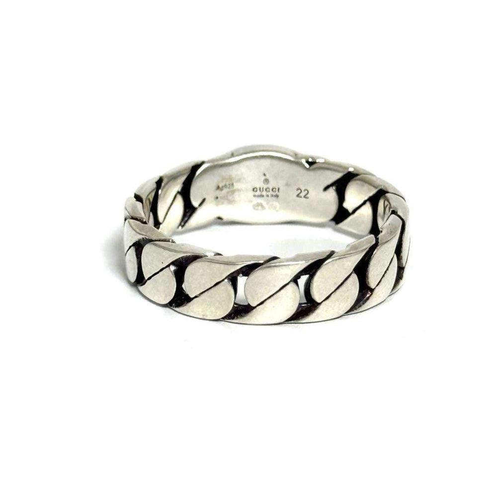 Gucci Men's Interlocking G Silver Ring — Like New